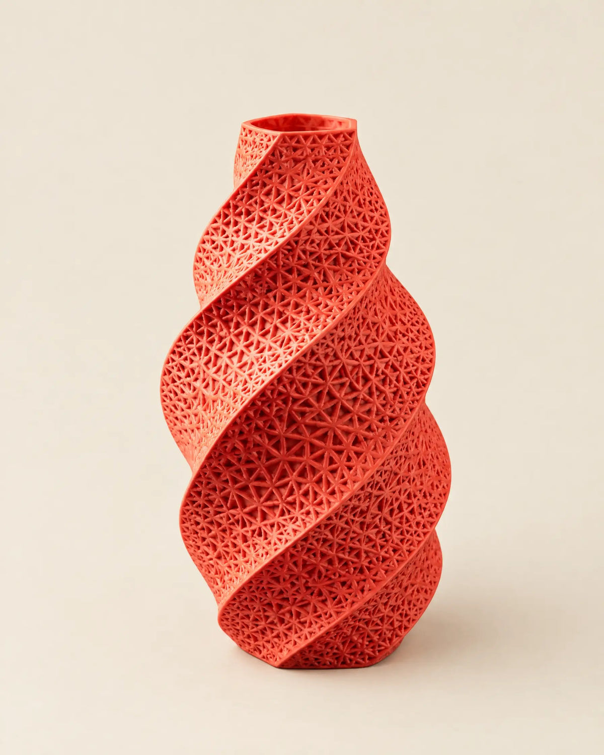 Coral Twist Vase