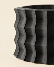 Corrugated Planter – close-up of the printed texture