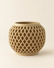 Crosshatch Bulb Planter – front view