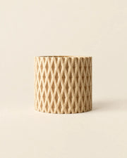 Crosshatch Column Planter – front view