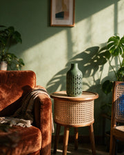Dash Slot Vase – on a side table at golden hour