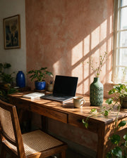 Dash Slot Vase – on a work desk in morning sun