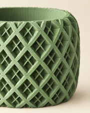 Diamond Basin Planter – close-up of the printed texture
