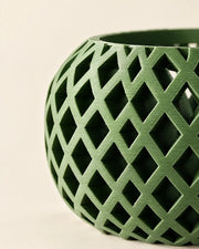 Diamond Drum Orchid Planter – close-up of the printed texture