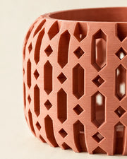 Diamond Lantern Orchid Planter – close-up of the printed texture