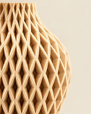 Diamond Lattice Vase – close-up of the printed texture