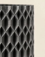 Diamond Mesh Planter – close-up of the printed texture