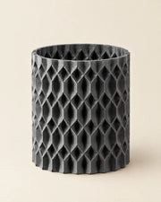 Diamond Mesh Planter – three-quarter studio view