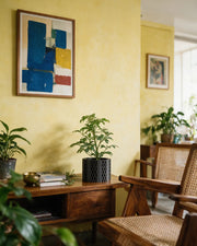 Diamond Net Planter – styled on a console