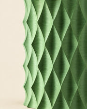 Diamond Quilt Vase – close-up of the printed texture