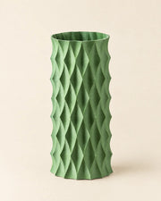 Diamond Quilt Vase – three-quarter studio view