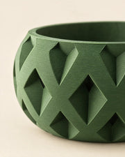 Diamond Relief Planter – close-up of the printed texture