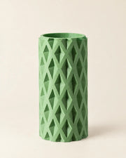 Diamond Relief Vase – three-quarter studio view