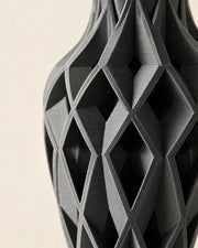 Diamond Tower Vase – close-up of the printed texture