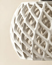 Diamond Weave Pendant Light – close-up of the printed texture