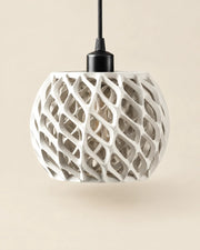 Diamond Weave Pendant Light – three-quarter studio view