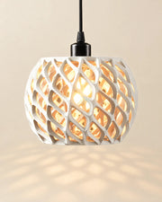 Diamond Weave Pendant Light – styled in use
