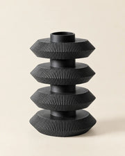 Disc Tier Vase – three-quarter studio view