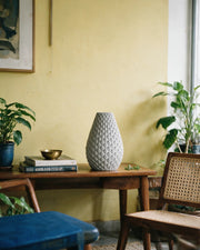 Dragon Scale Vase – styled on a console