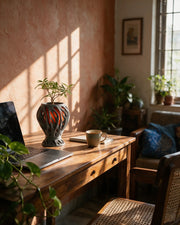 Ember Web Planter – on a work desk in morning sun
