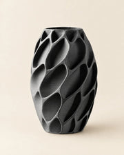 Exo Drop Vase – three-quarter studio view