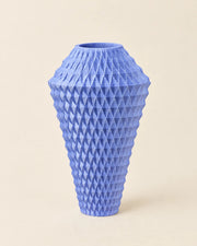 Facet Column Vase – three-quarter studio view