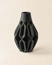 Facet Fin Vase – three-quarter studio view