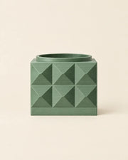 Faceted Cube Planter – front view
