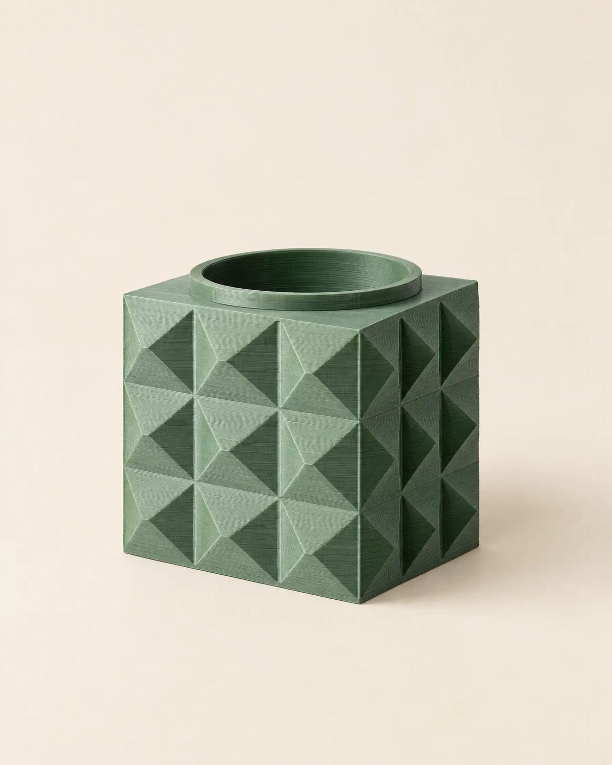 Faceted Cube Planter