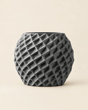 Faceted Orb Planter – front view