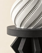 Faceted Plinth Plant Stand – close-up of the printed texture