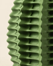 Fin Blade Vase – close-up of the printed texture
