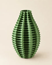 Fin Blade Vase – three-quarter studio view