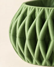 Fin Bowl Planter – close-up of the printed texture