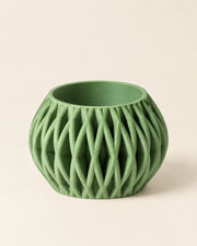Fin Bowl Planter – three-quarter studio view