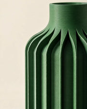 Fin Column Vase – close-up of the printed texture