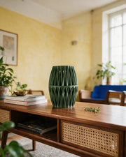 Fin Drum Vase – styled on a console