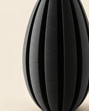 Fin Oval Vase – close-up of the printed texture