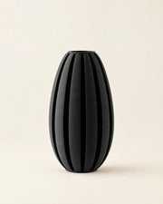 Fin Oval Vase – front view
