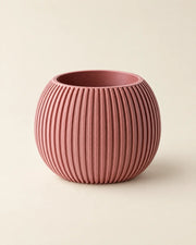 Fine Rib Bud Planter – three-quarter studio view