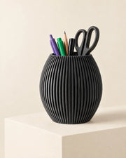Fine Rib Pen Cup – styled in use