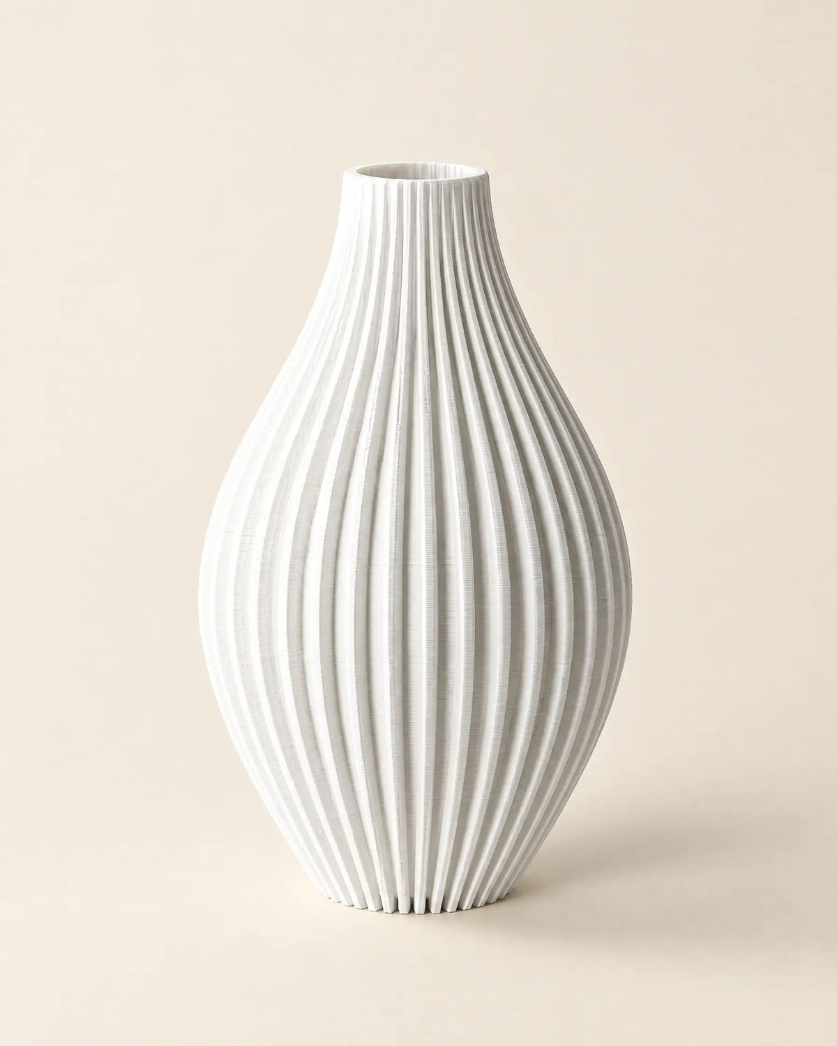 Fine Rib Teardrop Vase