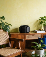 Fine Slat Orchid Planter – styled on a console