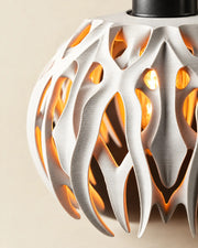 Flame Blade Pendant Light – close-up of the printed texture