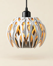 Flame Blade Pendant Light – front view