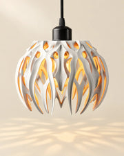 Flame Blade Pendant Light – styled in use
