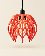 Flame Cage Pendant Light – front view