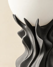 Flame Globe Table Lamp – close-up of the printed texture