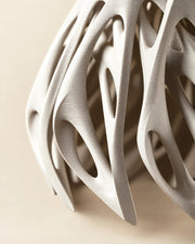 Flame Petal Pendant Light – close-up of the printed texture