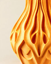 Flame Petal Vase – close-up of the printed texture